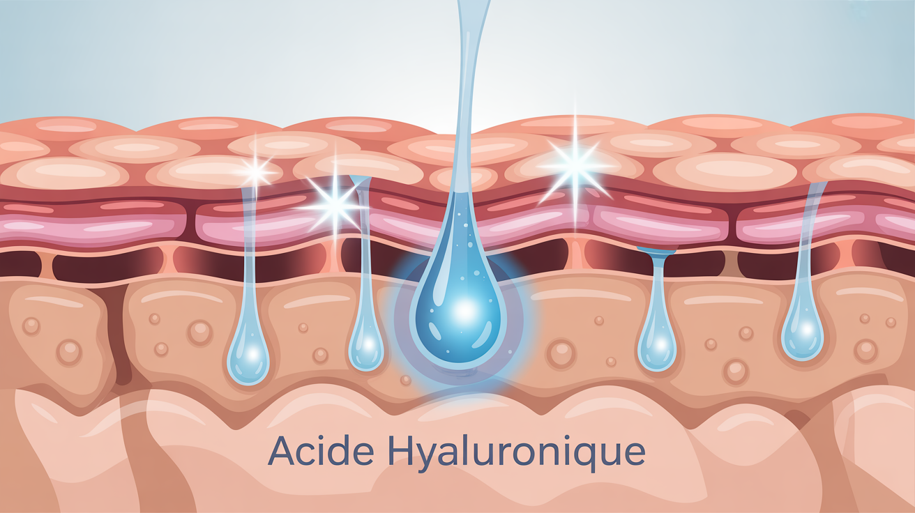 Comment l’acide hyaluronique agit-il sous la peau ?
