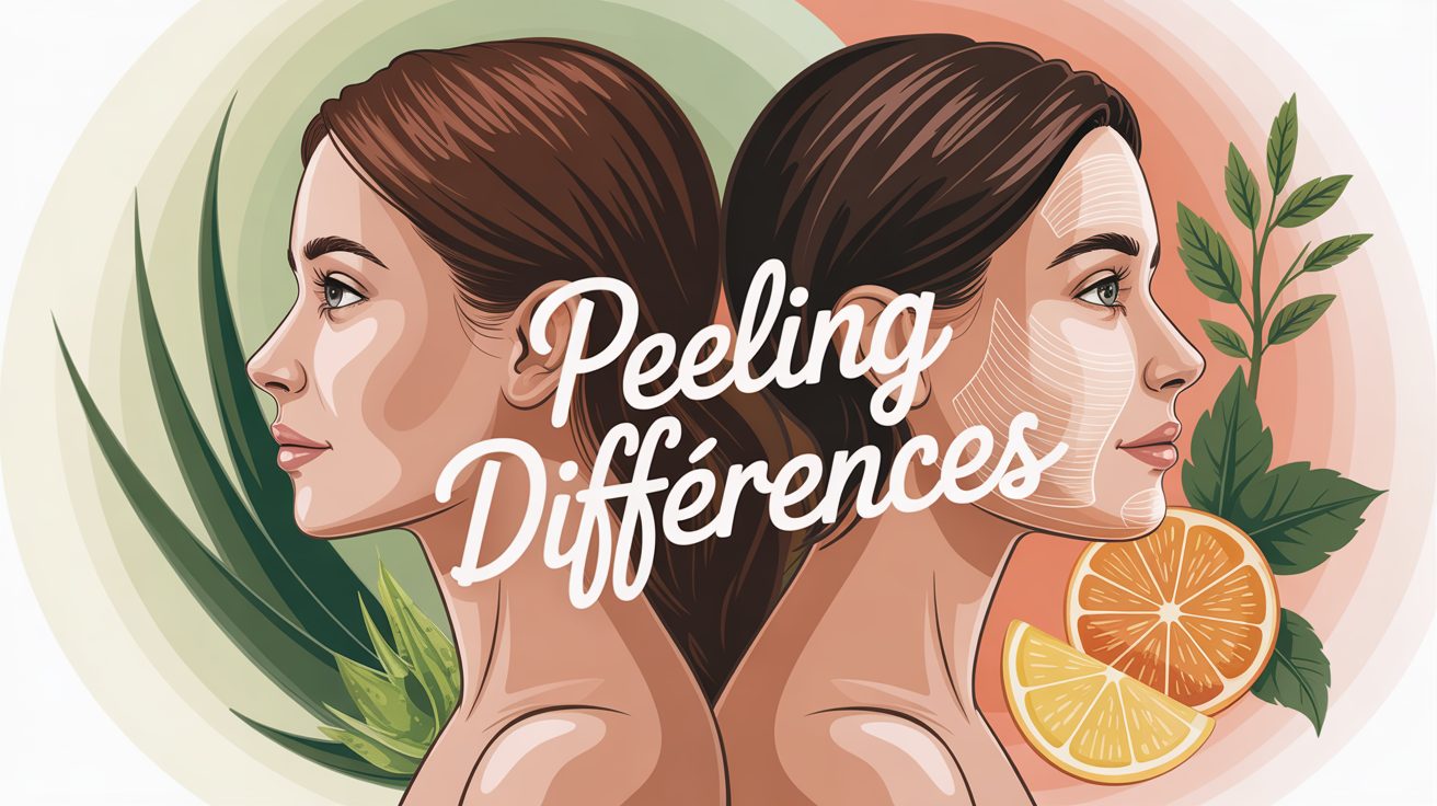 Les différences entre un peeling moyen et superficiel
